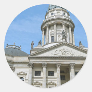 Französische Kathedrale in Berlin Runder Aufkleber