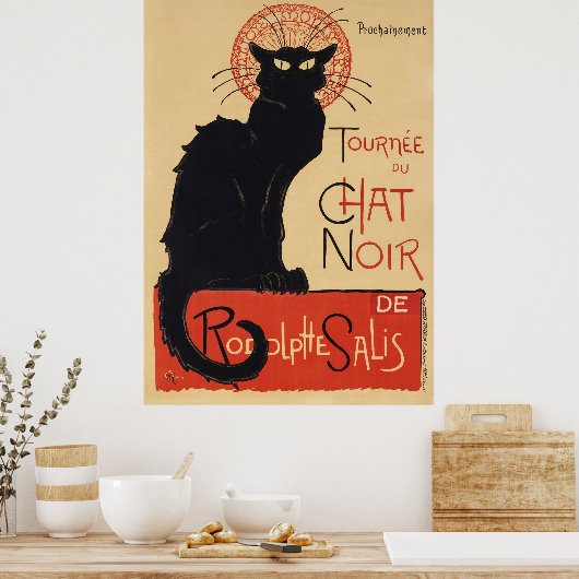 Französische Katze Poster (Küche)