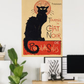 Französische Katze Poster (Heimbüro)