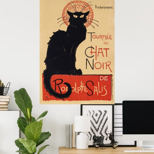 Französische Katze Poster (Heimbüro)