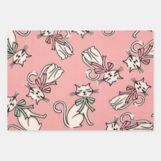 Französische Katzen Geschenkpapier Set (Vorderseite 3)