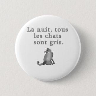 Französische Katzen-Sprichwort-Produkte Button