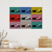 Französische Klassik Car Pop Art Poster (Küche)