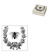 Französische Kleider- und Bienenart Vintage Kunst  Gummistempel (Stempel)