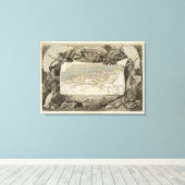 Französische Kolonie Algerien Leinwanddruck (Insitu (Holzboden))