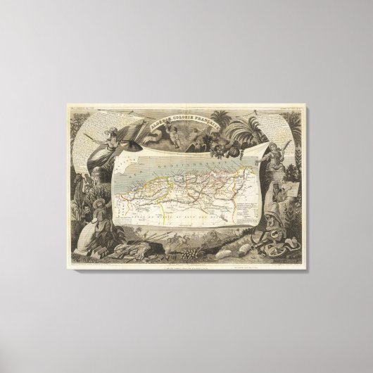 Französische Kolonie Algerien Leinwanddruck (Vorderseite)