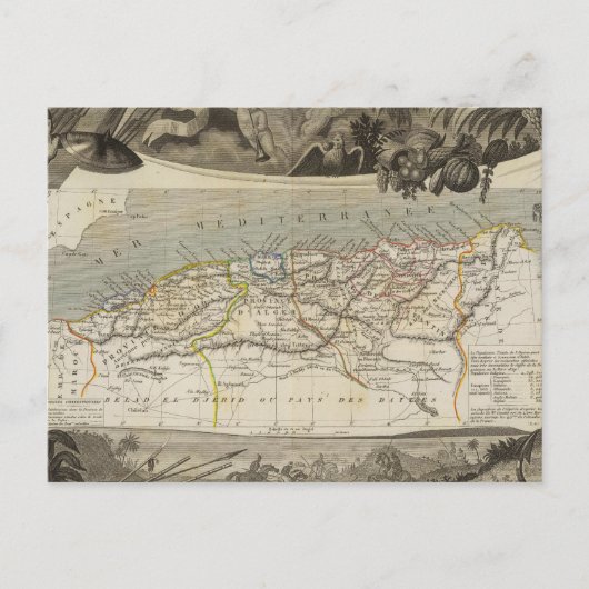 Französische Kolonie Algerien Postkarte (Vorderseite)