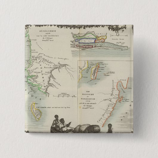 Französische Kolonien in Afrika Button (Vorderseite)