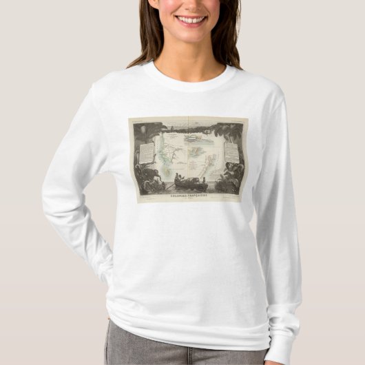 Französische Kolonien in Afrika T-Shirt (Vorderseite)