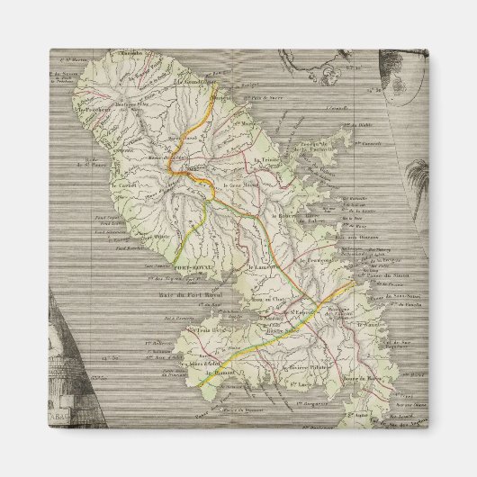 Französische Kolonien Martinique Magnet (Vorne)