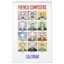 Französische Komponisten - Wandkalender