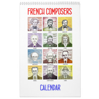 Französische Komponisten - Wandkalender