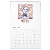 Französische Komponisten - Wandkalender (Jan 2027)
