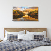 Französische Königbrücke im Herbst Leinwanddruck (Insitu (Schlafzimmer))
