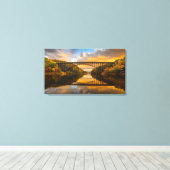 Französische Königbrücke im Herbst Leinwanddruck (Insitu (Holzboden))