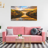 Französische Königbrücke im Herbst Leinwanddruck (Insitu (Wohnzimmer))