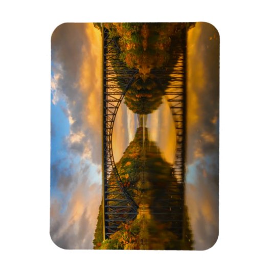 Französische Königbrücke im Herbst Magnet (Vertikal)