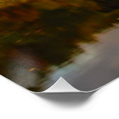 Französische Königbrücke im Herbst Poster (Ecke)