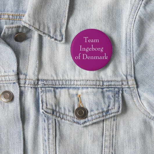 Französische Königin Ingeborg von Dänemark Button (Beispiel)