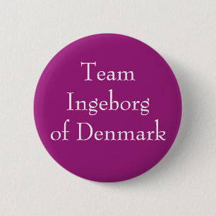 Französische Königin Ingeborg von Dänemark Button