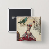 Französische Königin Marie Antoinette Button (Vorne & Hinten)