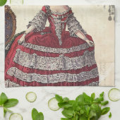 Französische Königin Marie Antoinette Geschirrtuch (Gefaltet)