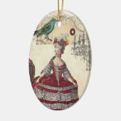 Französische Königin Marie Antoinette Keramik Ornament (Links)