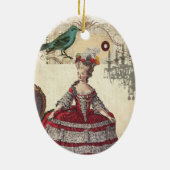 Französische Königin Marie Antoinette Keramik Ornament (Hinten)