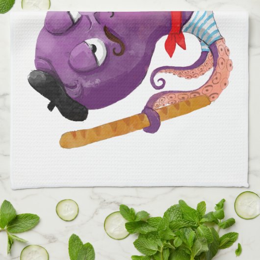 Französische Krake Handtuch (Gefaltet)