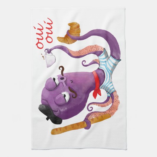 Französische Krake Handtuch (Vertikal)