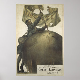 Französische Kriegs-Bindungen Poster