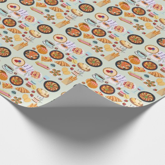 Französische Küche Geschenkpapier (Ecke)