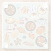 Französische Küche Glasuntersetzer (Rückseite)