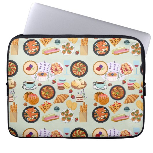 Französische Küche Laptopschutzhülle (Vorderseite)