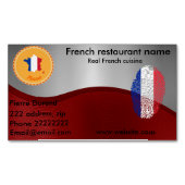 Französische Küche Magnetische Visitenkarte (Vorderseite)