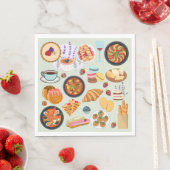 Französische Küche Serviette (Beispiel)