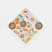 Französische Küche Serviette (Ecke)