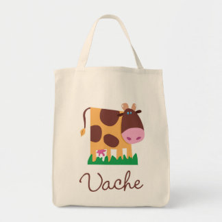 Französische Kuh-Tasche Tragetasche