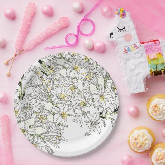 Französische Kunst Nouveau Pappteller (Party)