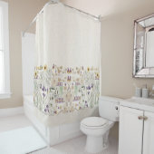 Französische Kunst Nouveau Vintager Duschvorhang (Beispiel)