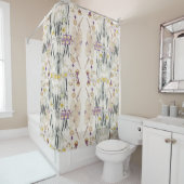 Französische Kunst Nouveau Vintager Duschvorhang (Beispiel)