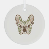 Französische Kunst Ornament Aus Glas (Rückseite)