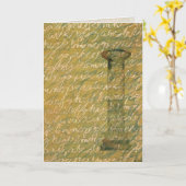 Französische Kunstkarte Karte (Gelbe Blume)
