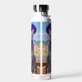 Französische Künstlerin Kitty besucht Lavendel Far Trinkflasche (Links)