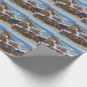 Französische Küste in der Vendée Geschenkpapier (Ecke)