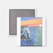 Französische Küste Magnet (Vorderseite/Rückseite)