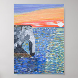 Französische Küste Poster