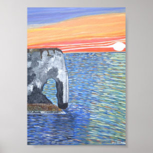 Französische Küste Poster