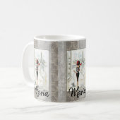 Französische Lady-Tasse Kaffeetasse (Vorderseite Links)