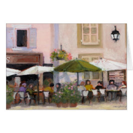 Französische Land-Café-Karte